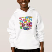 Cute Maths Numbers Truck Number Day Hoodie Kids UK (正面)