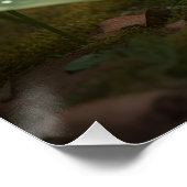 Cute May Hedgehog with Emerald Heart ポスター (コーナー)