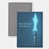 Cute May the Frost Be With You Refrigerator マグネット (正面/裏面)