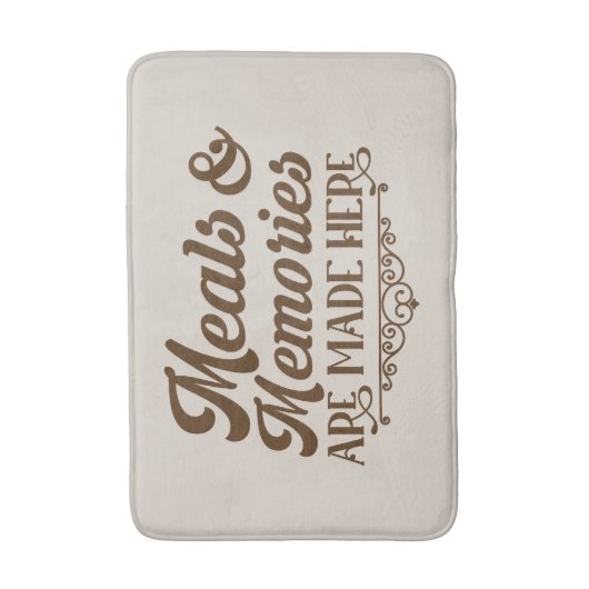 Cute meals memories word art  バスマット (正面縦)