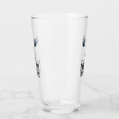  Cute Meerkat Thirsty Work Weightlifting Cartoon タンブラーグラス (左)