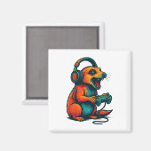 Cute Meerkat Video Game Controller Funny Gamer  マグネット (正面/裏面)