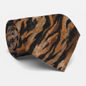 Cute Men Gifts Tiger Print ネクタイ (ロール)