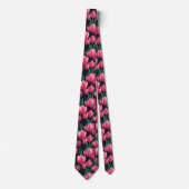 Cute Mens Accessories Tulip Floral ネクタイ (正面)