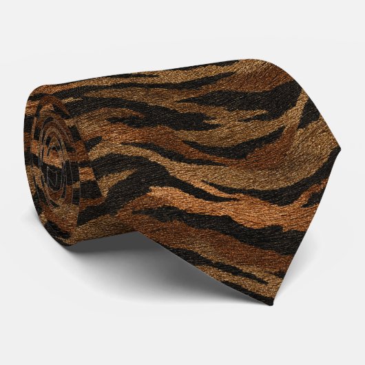 Cute Menswear Ties Tiger Print ネクタイ (ロール)