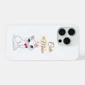 Cute Meow Cat Phone Case  iPhoneケース (裏面横)