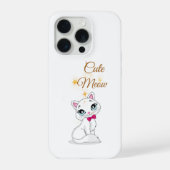Cute Meow Cat Phone Case  iPhoneケース (裏面)