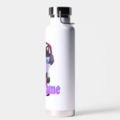 Cute Meow Gamer Cat - Kawaii Gaming Kitten ウォーターボトル (左面)