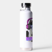 Cute Meow Gamer Cat - Kawaii Gaming Kitten ウォーターボトル (右面)