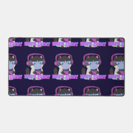 Cute Meow Gamer Cat - Kawaii Gaming Kitten デスクマット