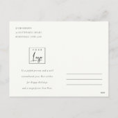 Cute Meowy Christmas Box Cat Corporate Logo シーズンポストカード (裏面)