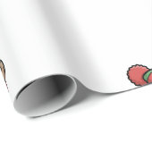 Cute Meowy Christmas Cat Iced Latte Pattern Wrappi ラッピングペーパー (ロールコーナー)