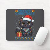 Cute Meowy Christmas Cat – Kawaii Holiday Kitty Te マウスパッド (マウス)