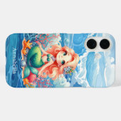 Cute Mermaid add name  Case-Mate iPhoneケース (裏面 (横))