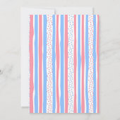 Cute Mermaid and Sharks Joint Birthday invitation 招待状 (裏面)