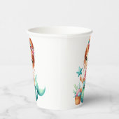 Cute Mermaid Birthday Party Cups 紙コップ (右)