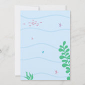 Cute Mermaid Invitation 招待状 (裏面)