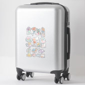 Cute Mermaid & Ocean Animals Sticker Set – Pastel シール (スーツケース)