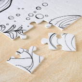 Cute Mermaid Ocean Coloring ジグソーパズル (側面)