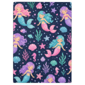 Cute Mermaid Pattern クリップボード (裏面)