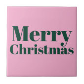 Cute Merry Christmas Ceramic Tile. タイル (正面)
