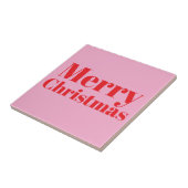 Cute Merry Christmas Ceramic Tile. タイル (側面)