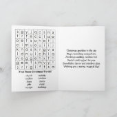 Cute Merry Christmas Child's | Word Search Inside シーズンカード (内部)