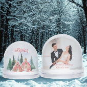 Cute Merry Christmas & Custom Wedding Couple Photo