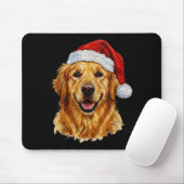 Cute Merry Christmas Golden Retriever Dog Christma マウスパッド (マウス)