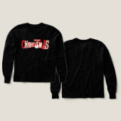 Cute Merry Christmas Snowman Kids Hoodie (デザイン 正面＆背面)