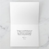 Cute Merry Christmas Snowman Pastel Glitter カード (内部)