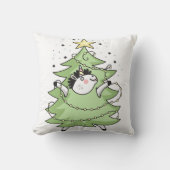 Cute Merry Christmas unicorn クッション (正面)