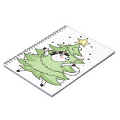 Cute Merry Christmas unicorn ノートブック (左側)