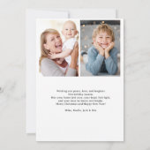 Cute Merry Everything Inclusive 2 photos collage シーズンカード (裏面)