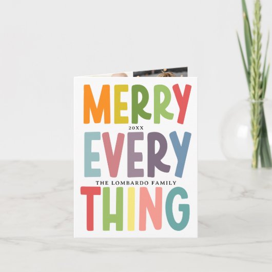 Cute Merry Everything Inclusive 4 photo COLLAGE シーズンカード (正面)