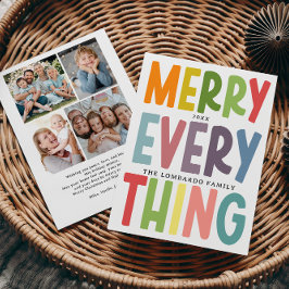 Cute Merry Everything Inclusive 4 photos collage シーズンカード