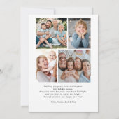 Cute Merry Everything Inclusive 4 photos collage シーズンカード (裏面)