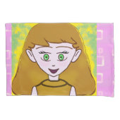 Cute Merry Pink pillowcase 枕カバー (正面)