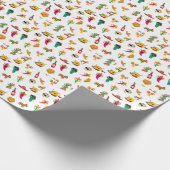 Cute Mexican Fiesta Pattern Gift Wrapping Paper ラッピングペーパー (角)
