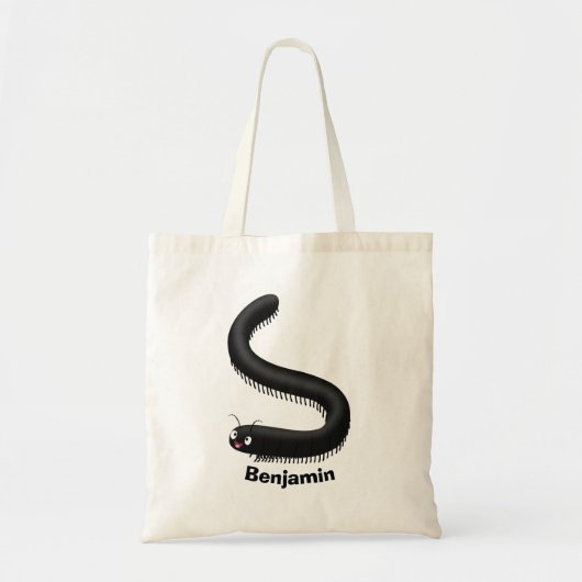 Cute millipede cartoon illustration トートバッグ (正面)