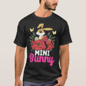 Cute Mini Bunny Easter Bunny Eggs Happy Easter Tシャツ (正面)