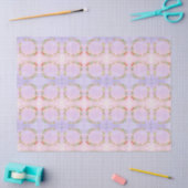 Cute Mini Flower Wreath  薄葉紙 (クラフト)