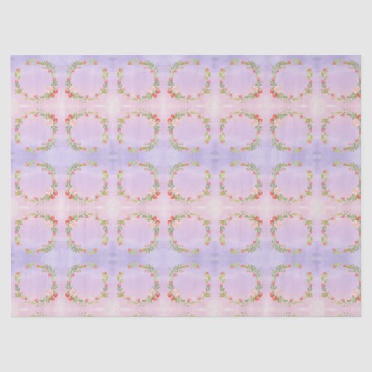 Cute Mini Flower Wreath  薄葉紙 (正面)