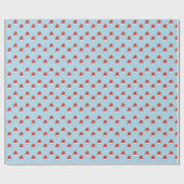 Cute Miniature Santa Hat Christmas  ラッピングペーパー (フラット)