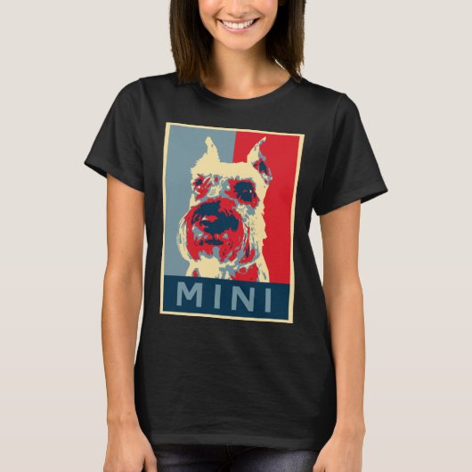 Cute Miniature Schnauzer Election Tシャツ (正面)