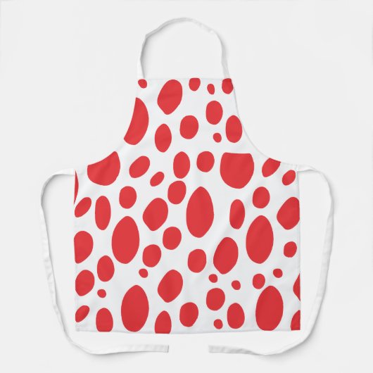 Cute Minimal Abstract Dot Pattern Kitchen Apron エプロン (正面)