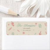 Cute Minimal Christmas Elements ラベル (インサイチュ)