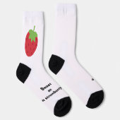 Cute Minimal Strawberry Socks ソックス (右)