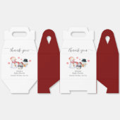 Cute Minimal Winter Penguin Snowman Baby Shower フェイバーボックス (見開き)
