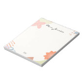 Cute Minimalist Boho Teacher Notepad ノートパッド (回転)